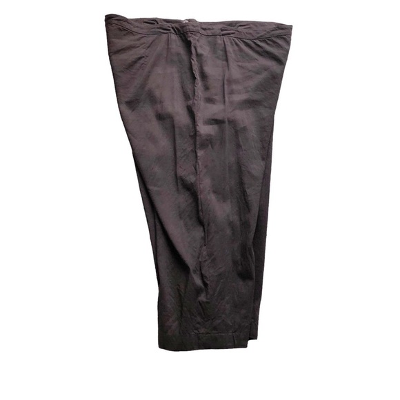 Eileen Fisher Capri Crop Pants Side Zip Brown Size Large - Picture 4 of 7